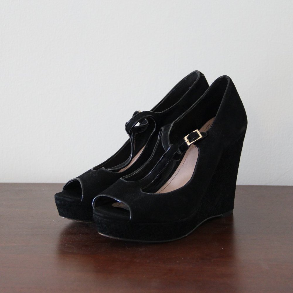 Vince Camuto T-Strap Wedges